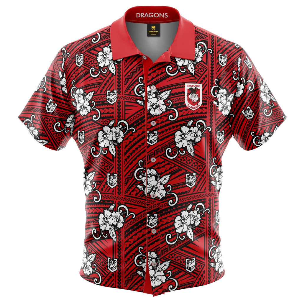 St-George-Illawarra-Dragons-Dragons Men's Tribal Shirt