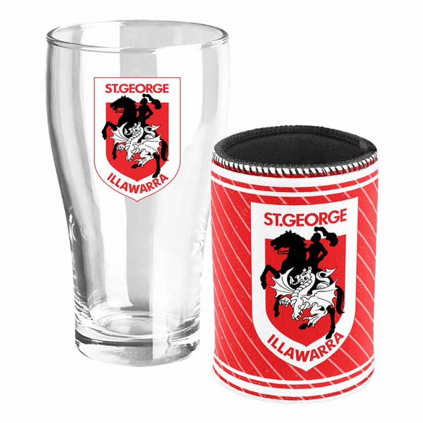 St-George-Illawarra-Dragons-LE Pint and Cooler Set