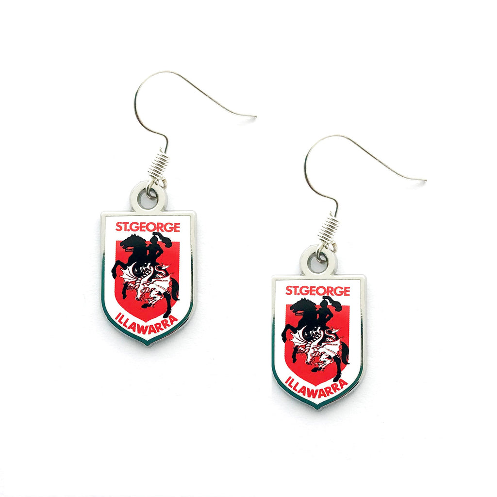 St-George-Illawarra-Dragons-Trofe Logo Earrings